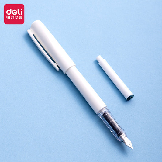 DELI SF613 - Disposable Fountain Pen - Blue Ink - Pack of 6