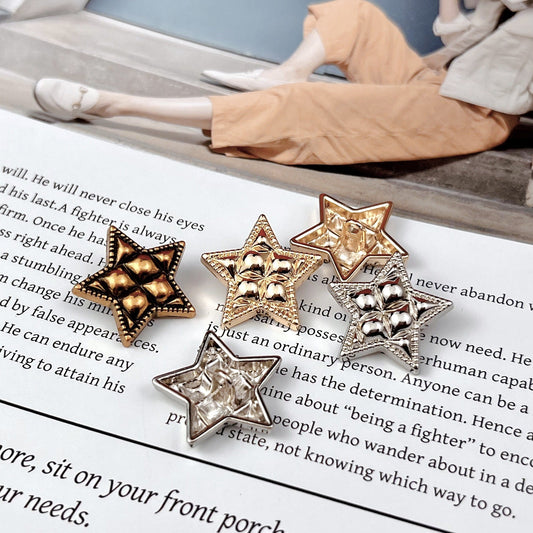18/20/23mm Turtle Star Metal Buttons for Sewing 20pcs