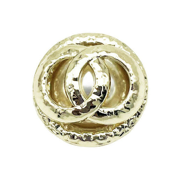 Doppelringige Metallknöpfe mit Perlenoptik, roségoldfarben, rund
