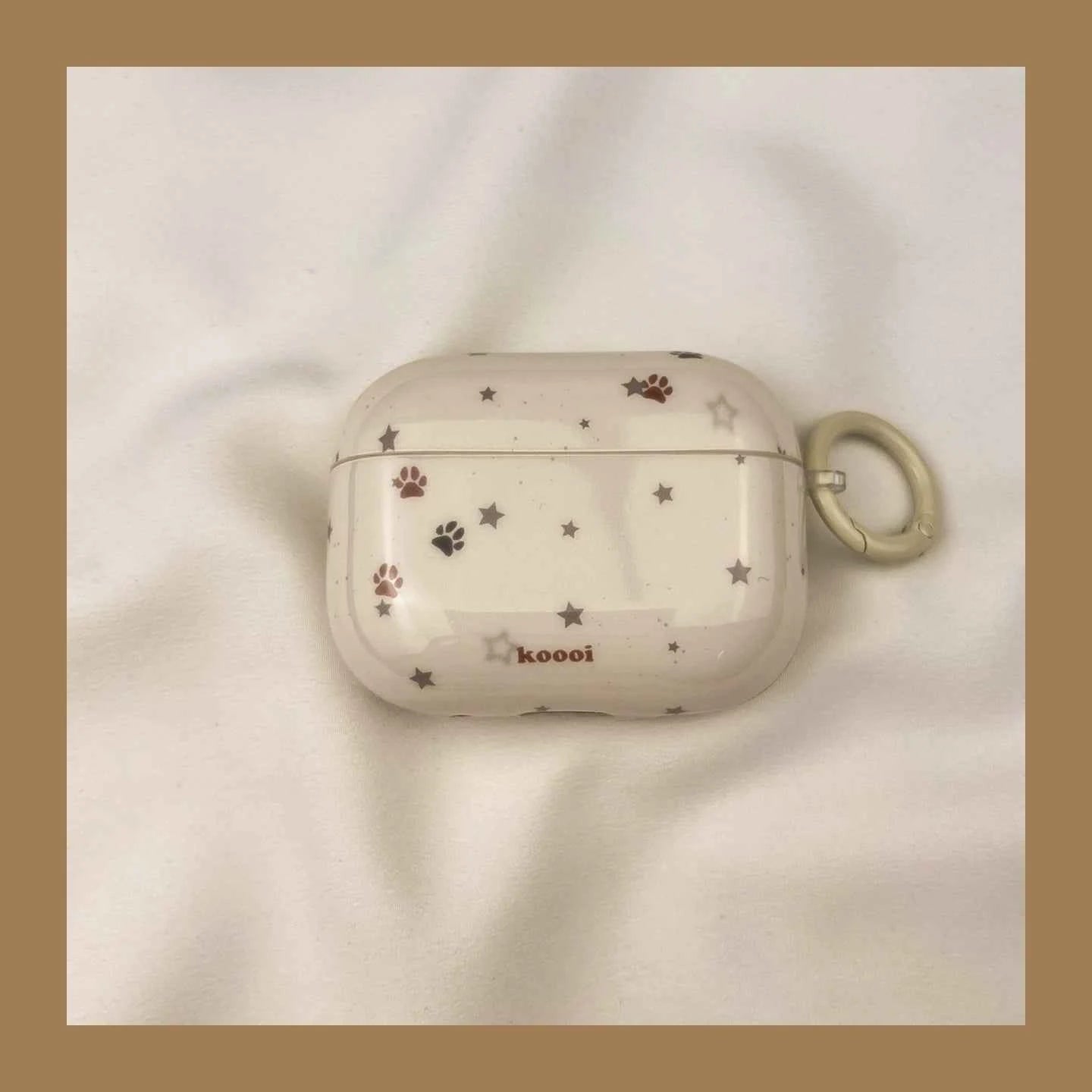 Star & Puppy Paw Print AirPods Case