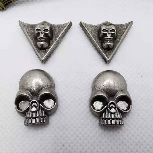 Vintage Silver Punk Skull Head Zinc Alloy Rivets Studs for Leather