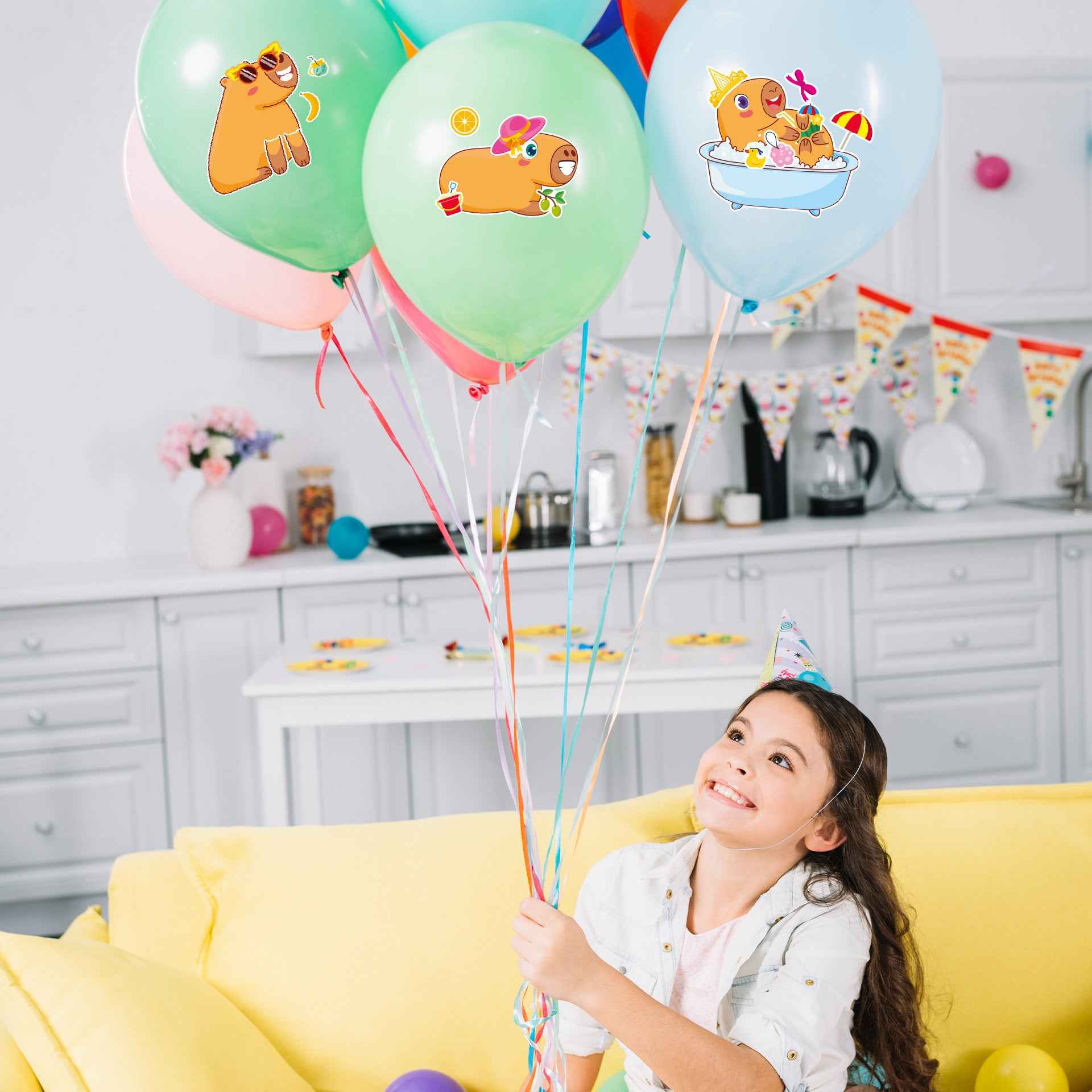 Make a Face Capybara Stickers for Kids 24 Sheets