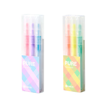 KACO PURE Highlighter Set | Candy Color Marker Pens | 6-Pack