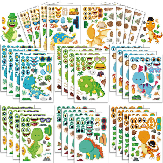 Make a Face Tyrannosaurus Rex Stickers for Kids 32 Sheets