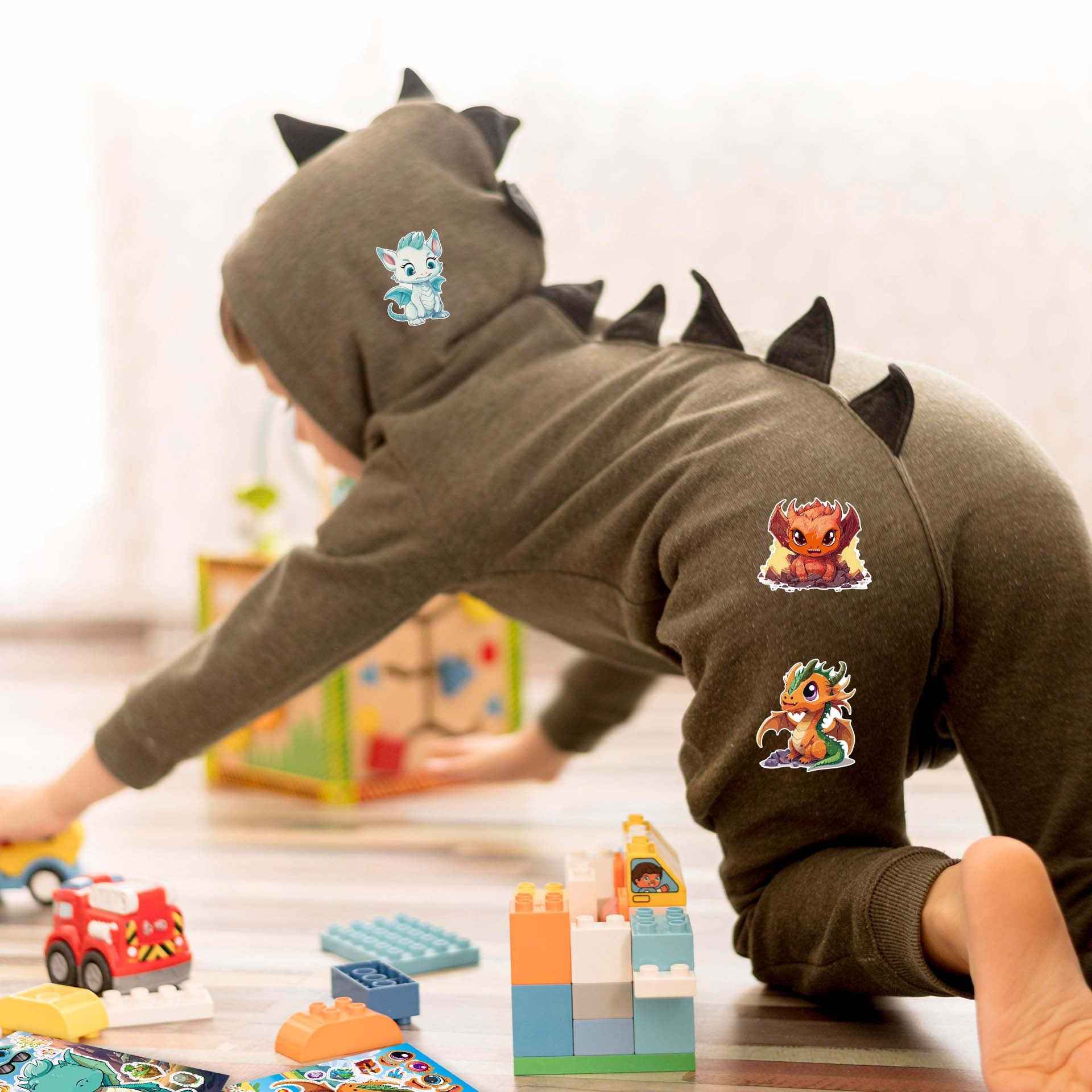 Make a Face Cartoon Charizard DIY Stickers for Kids 24 Sheets