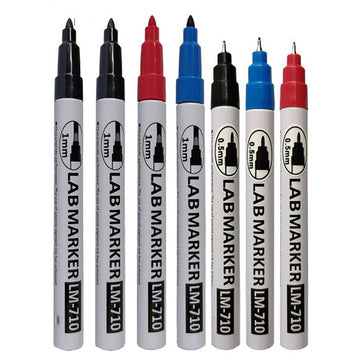 Asia-Tone Industrial LAB MARKER LM-710 Fijne Punt 3 Pak