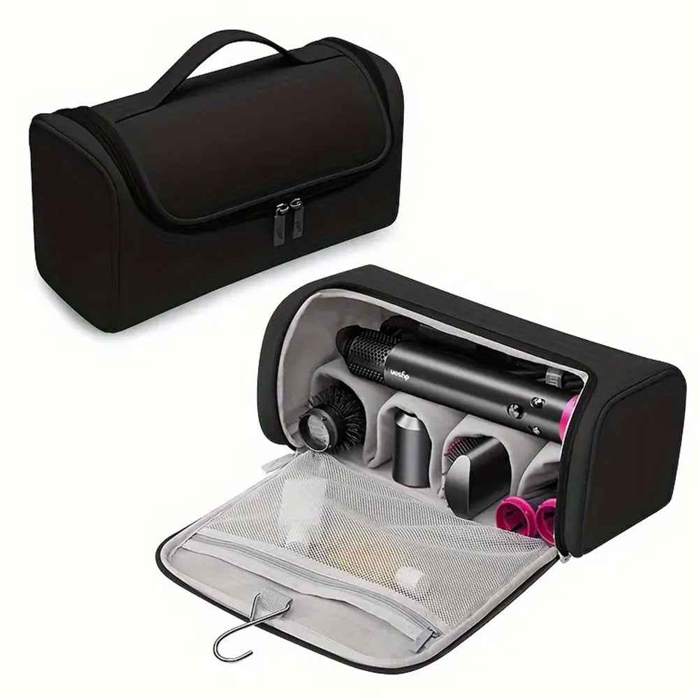 Multi-Function Hair Dryer & Curling Iron Storage Bag with Hanging Hook