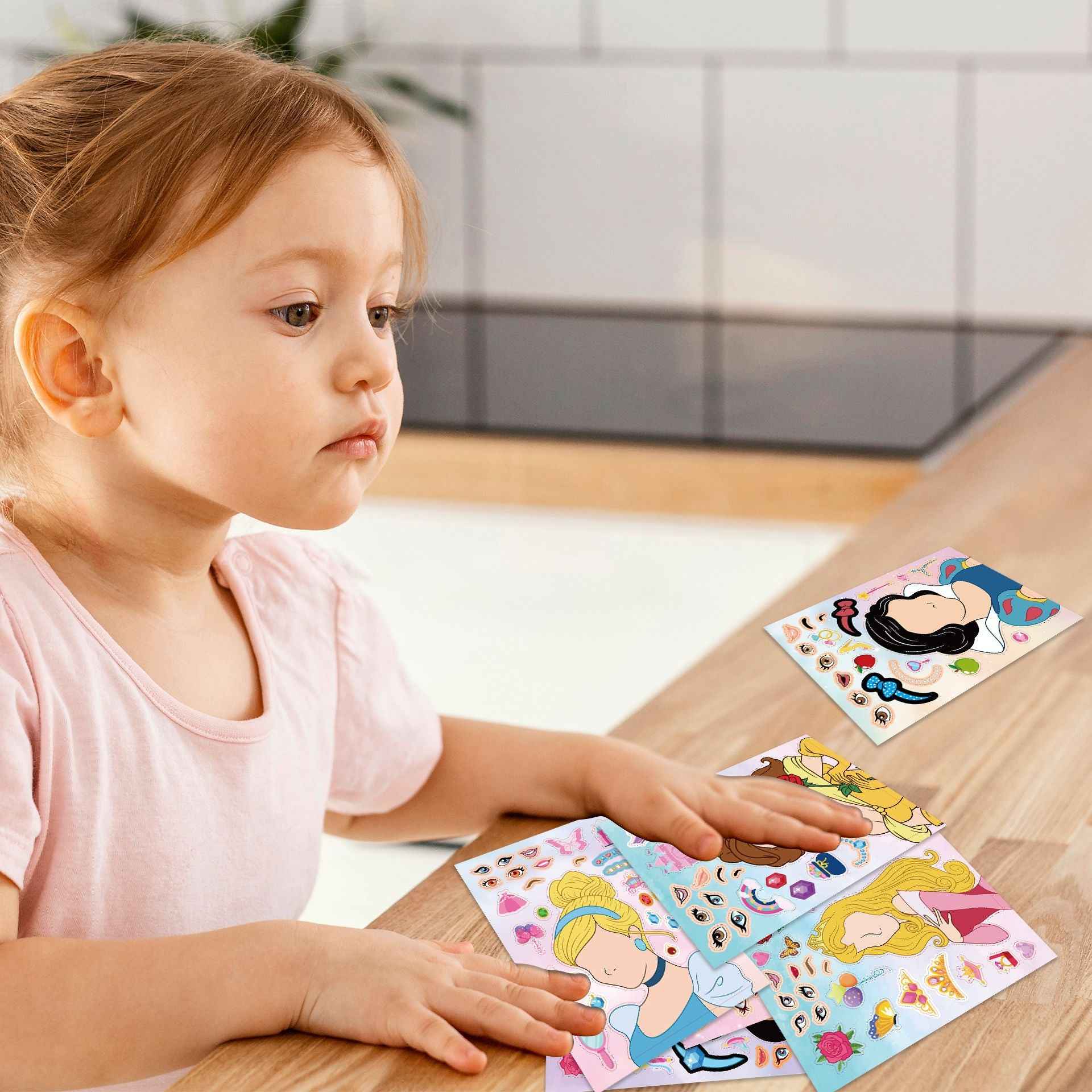 Make a Face Princess Stickers for Kids 24 Sheets