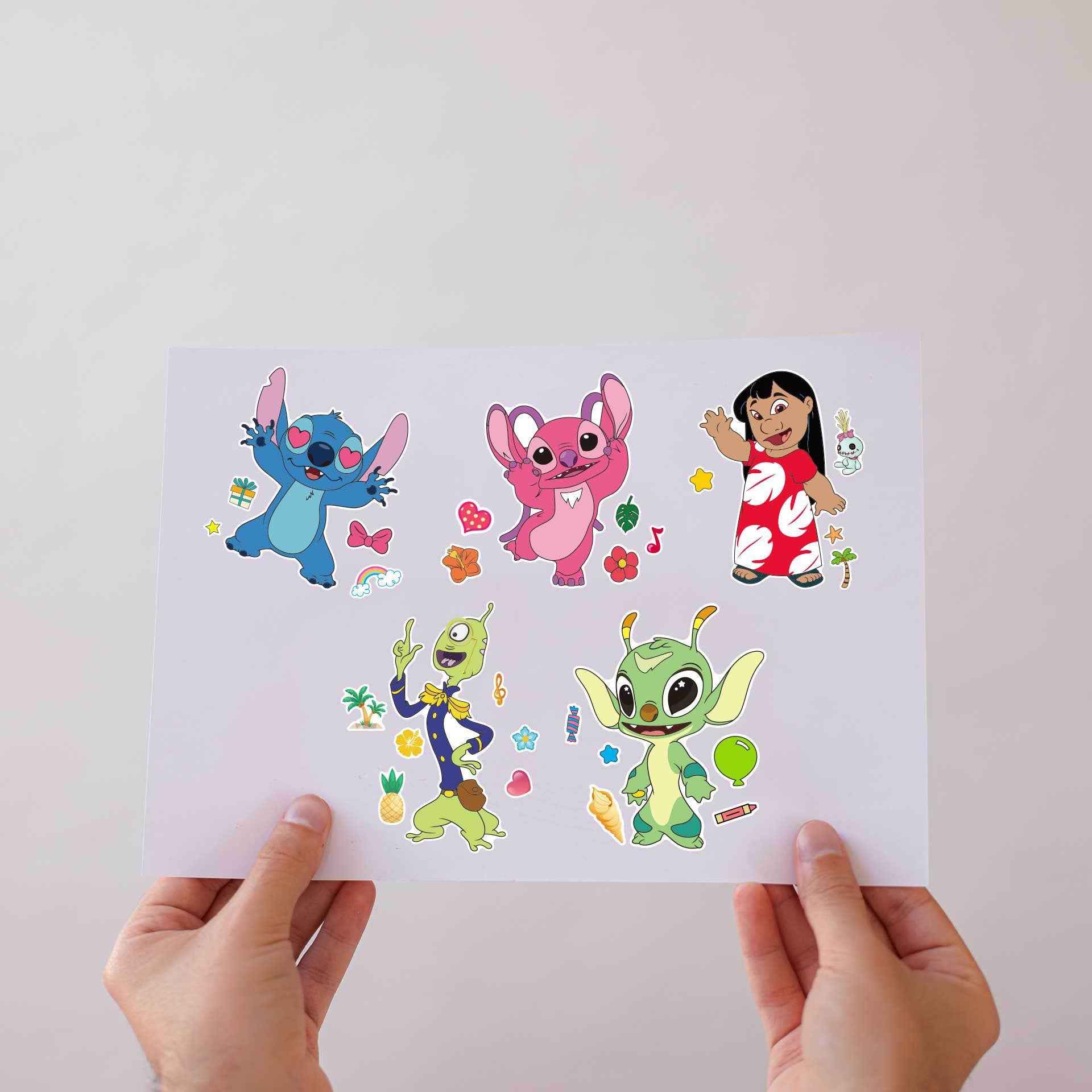 Make a Face Lilo & Stitch Stickers for Kids 32 Sheets