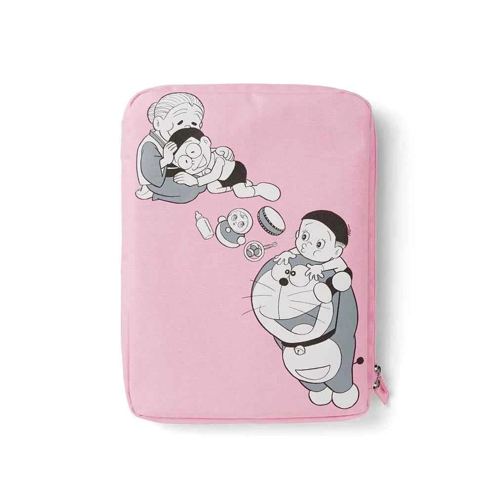 Cute Doraemon Cartoon Tablet & Scrapbook Bag File Organizer