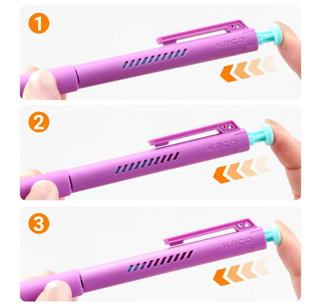 KACO x Fanta Limited Edition Click Gel Pen | Black Ink 0.5mm | 4-Pack in Collectible Can