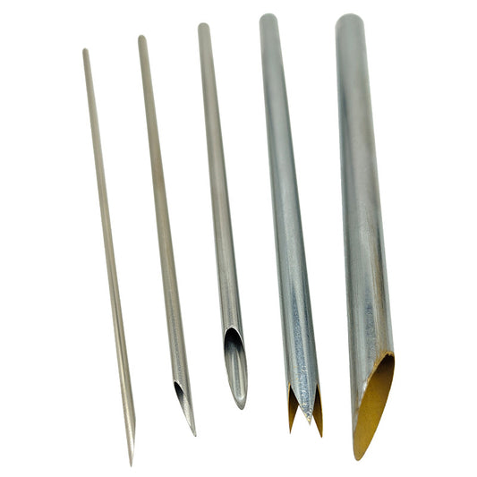Pottery Hole Punch Tool Set of 5 – Stainless Steel Serrated Drill Cutters (2/3/4/6/8mm)