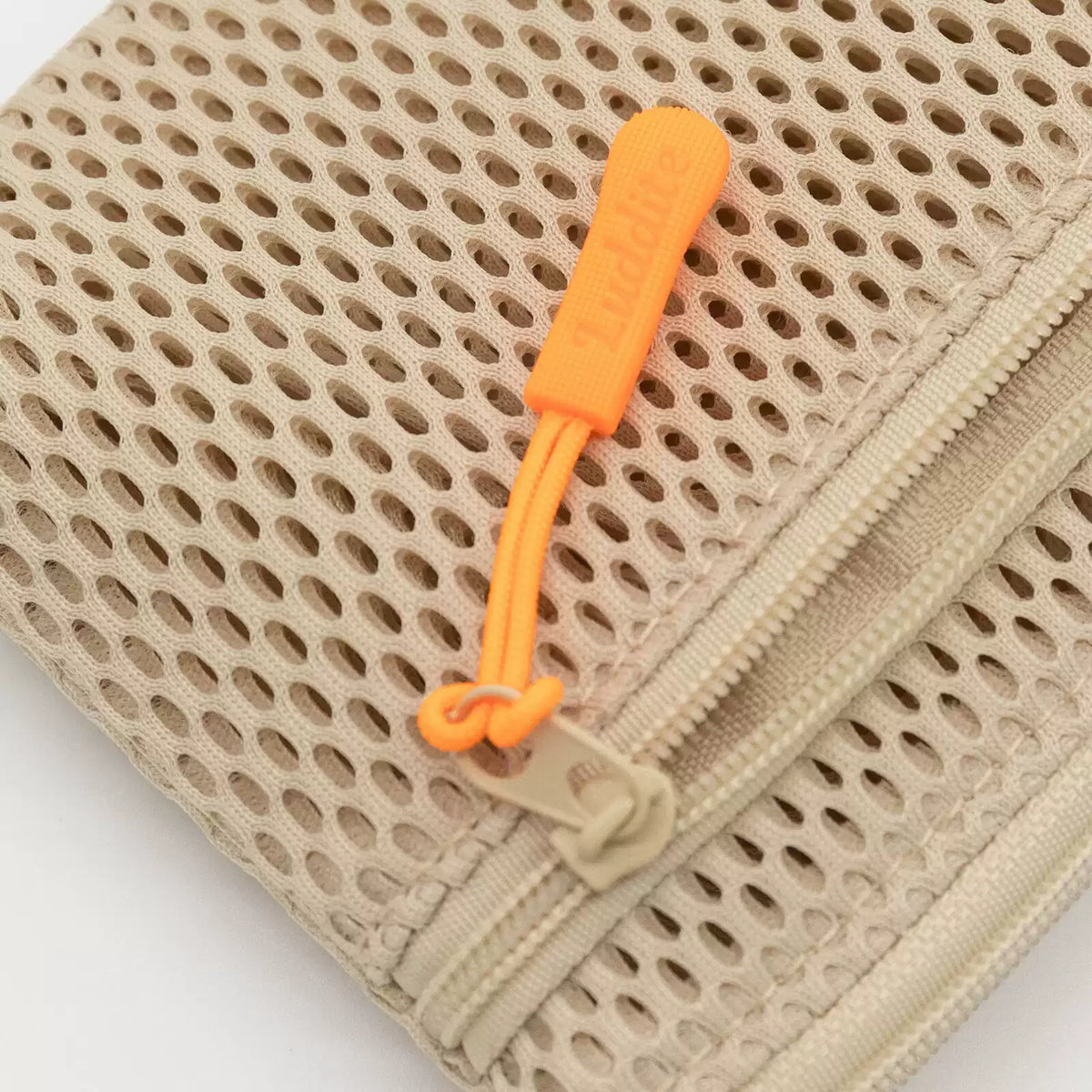 Luddite Slim Mesh Pencil Case & Cosmetic Pouch, 2 Zippered Pockets, 200 × 90 × 20mm