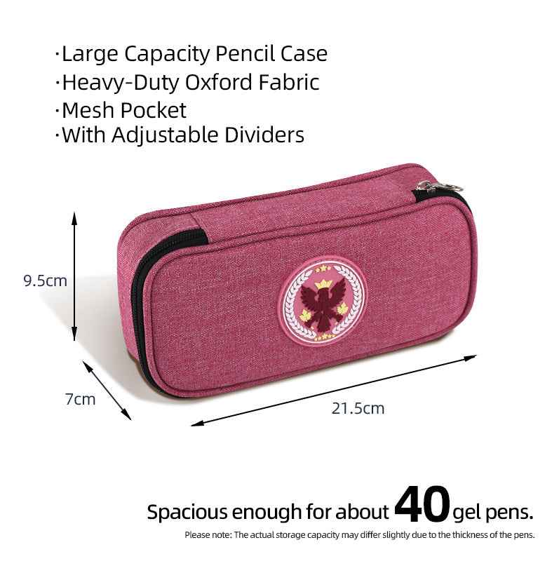 Large Capacity Oxford Fabric Pencil Case School Stationery Bag