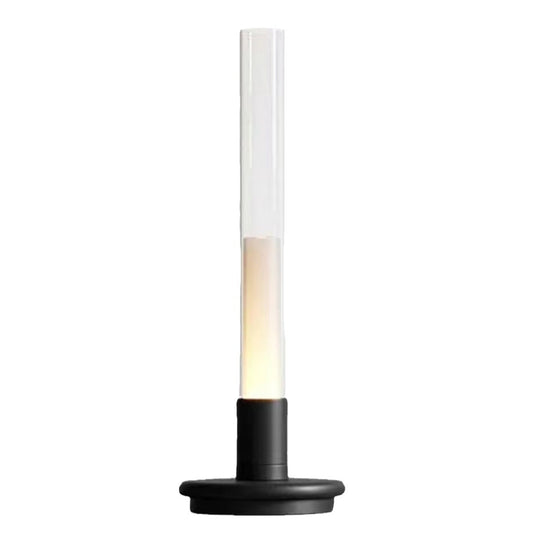 Rechargeable LED Candle Table Lamp | Touch Dimming | 3000K Warm Light | Aluminum & Glass | Indoor & Outdoor