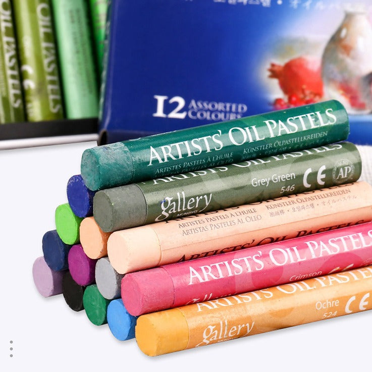 Mungyo Gallery Oil Pastels | Clean-Hands Kids & Artist Crayons — 12 / 25 / 48 Colors