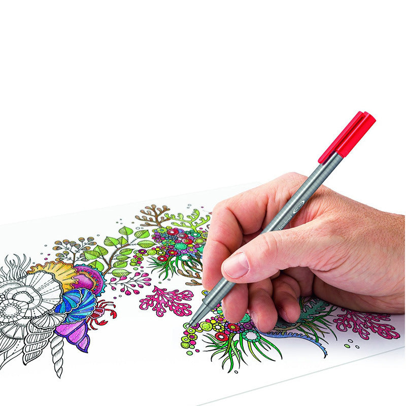 Staedtler Triplus Fineline 334 – Superfine Tip 0.3 Mm Marron, Gris