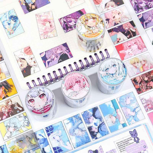 Anime Creative Die-Cut Washi Tape Set 4 Rolls