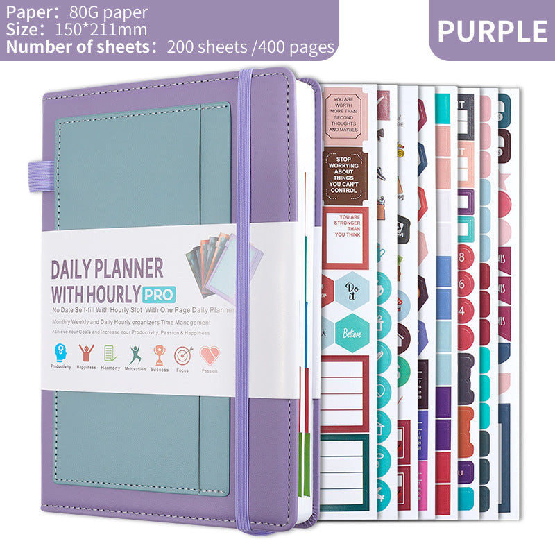 Daily Planner with Hourly PRO Schedule & to-do List – A5