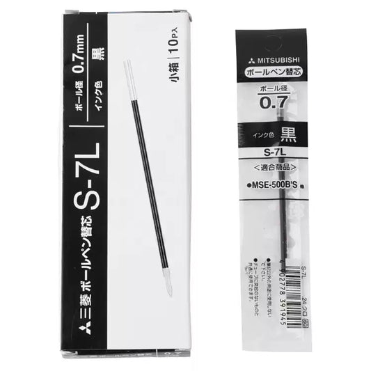 Uni S-7L Ballpoint Pen Refill - 0.7mm - Black/Red/Blue