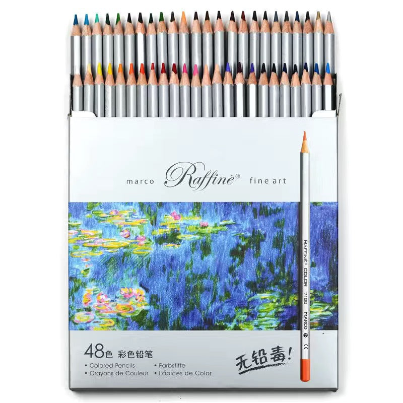 Marco Raffine Fine Art Drawing Colored Pencils 48 Pack