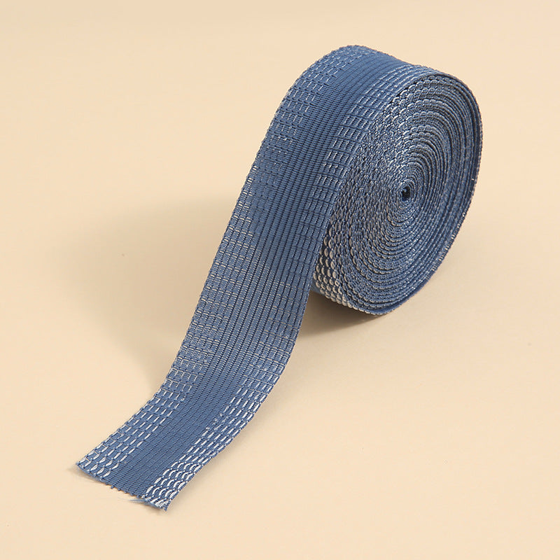 Blue iron-on hem tape roll, 22 yards—heat-activated for fast pant hemming