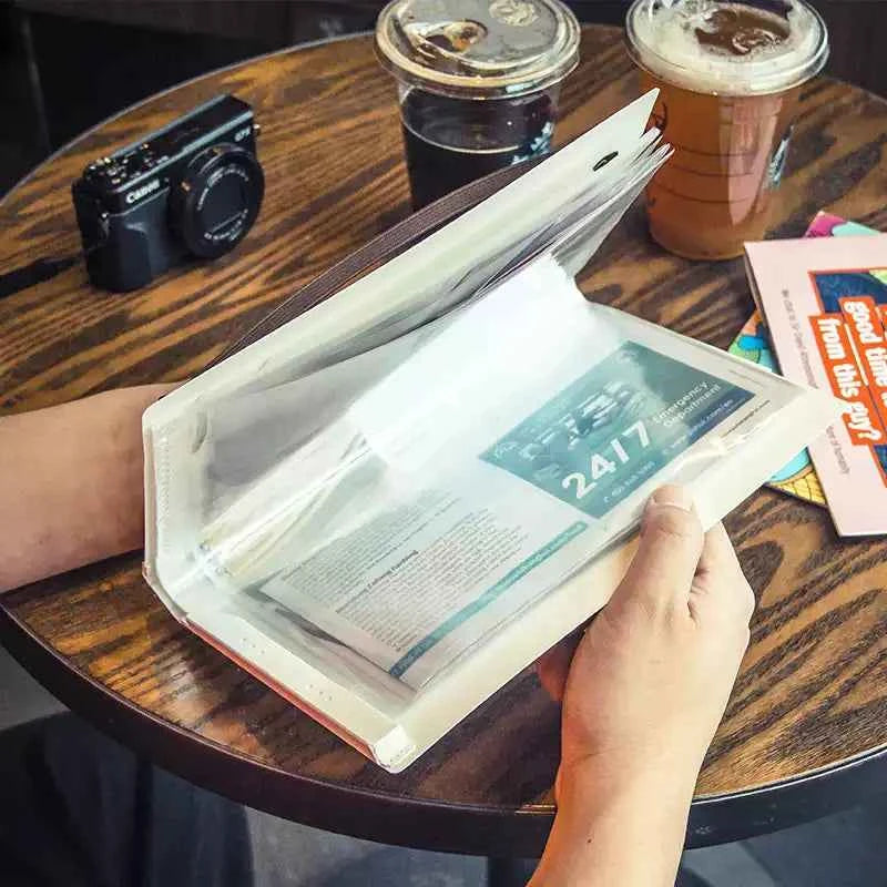 KING JIM 5894H COMPACK File Holder, A4, Bi-Fold,