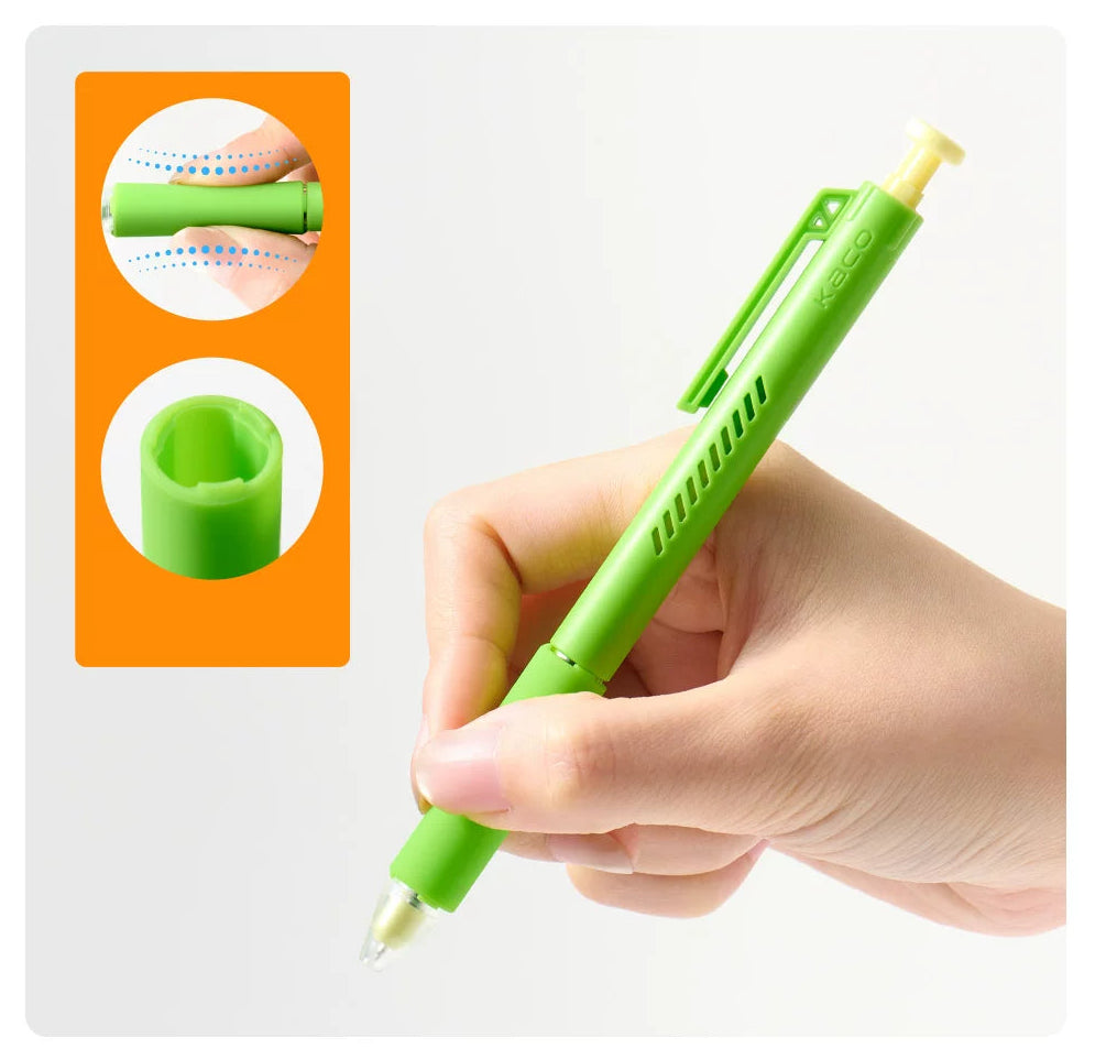 KACO x Fanta Limited Edition Click Gel Pen | Black Ink 0.5mm | 4-Pack in Collectible Can