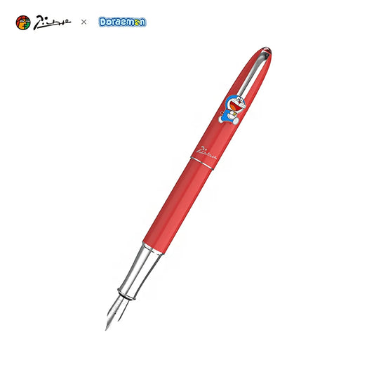 PIMIO Doraemon 50th Anniversary Fountain Pen Gift Set Red