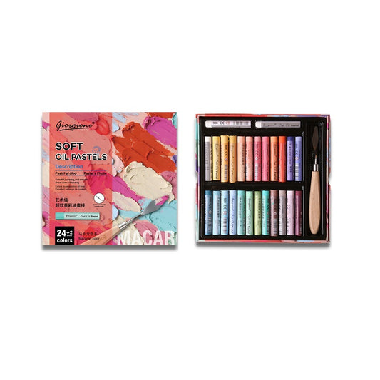 GIORGIONE Soft Oil Pastels for Artistis,24/36/48 Macaron Color