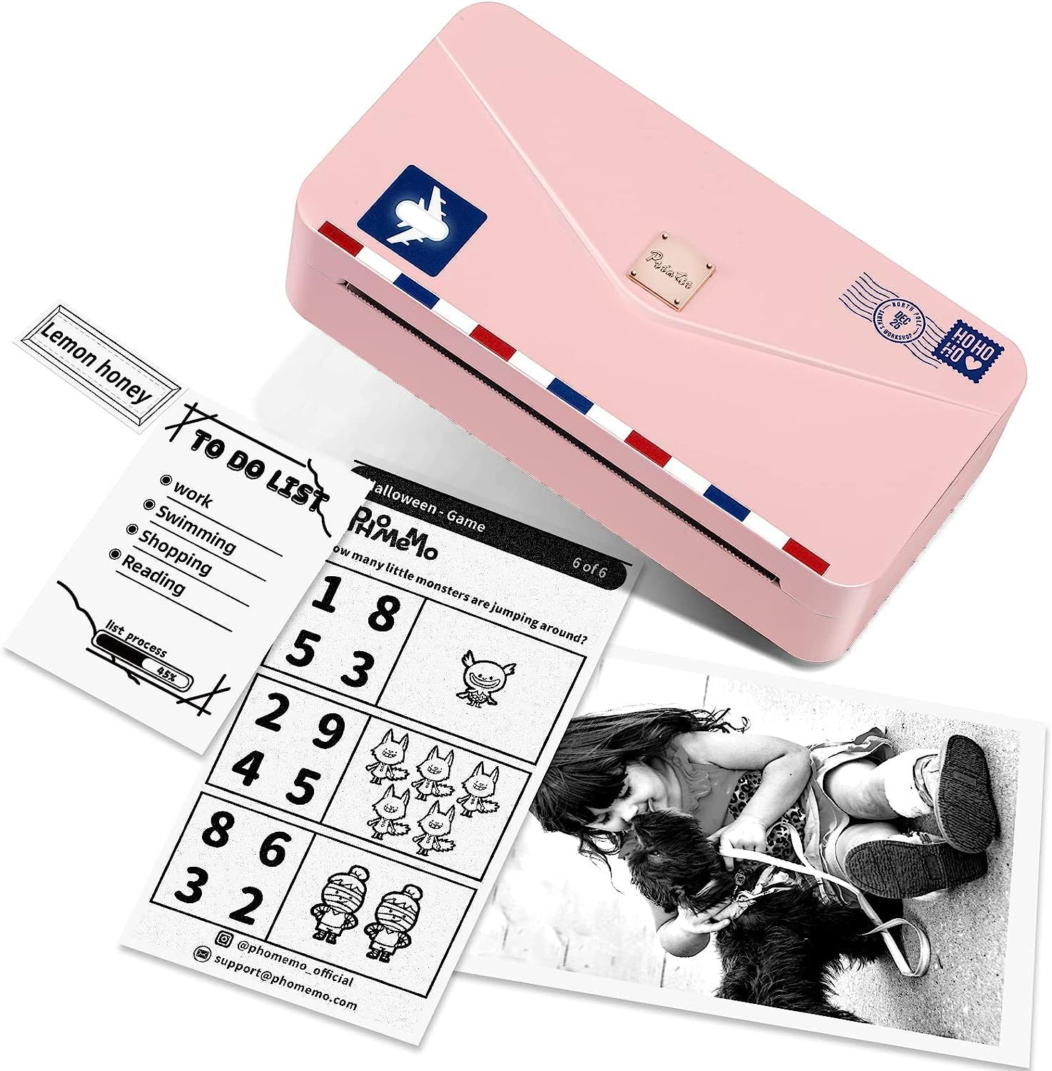 Phomemo M04AS 4 Inch Portable Thermal Printer for Photo Memo Note