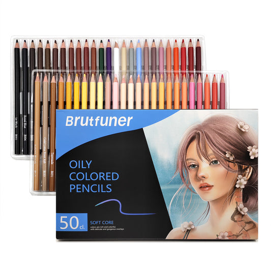 BRUTFUNER Skin Tone Colored Pencils 26/50/72 Colors