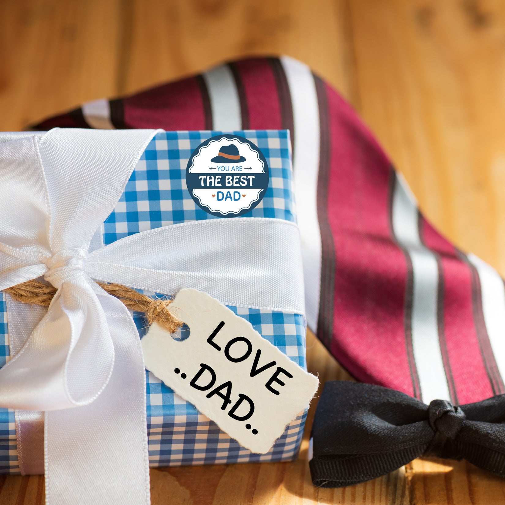 500pcs Happy Father‘s Day Stickers 1.5 inch Round Labels