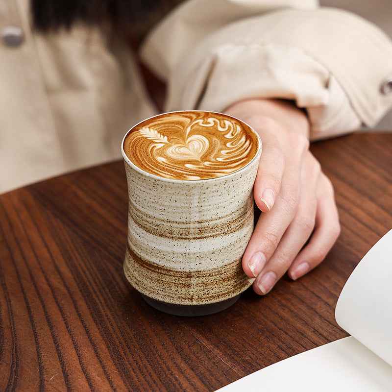 Ceramic Tea and Latte Coffee Cup,Maroon Color