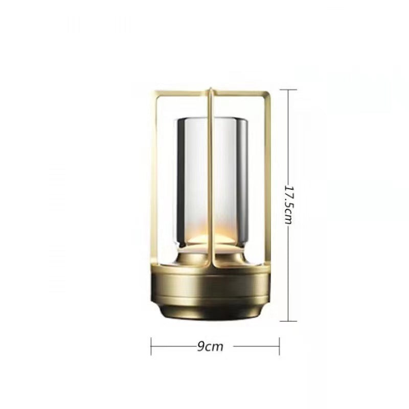 Tragbare Metall LED Tischlampe Wiederaufladbar Batterie betrieben