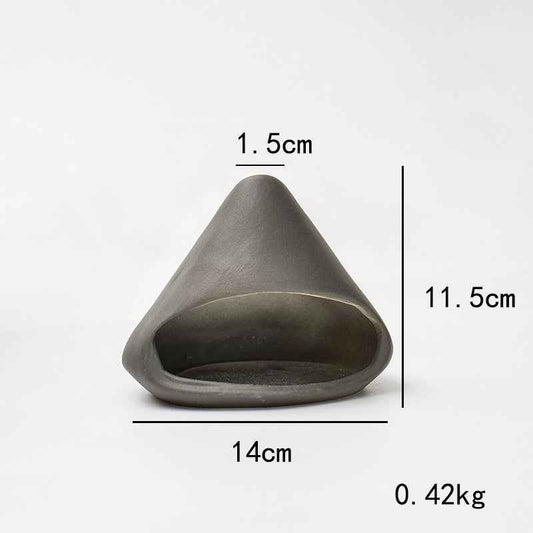 Ceramic Palo Santo Holder Burner Mini Chiminea (White/Black/Red)
