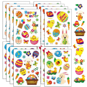 Make a Face Happy Easter Stickers for Kids 24 Sheets