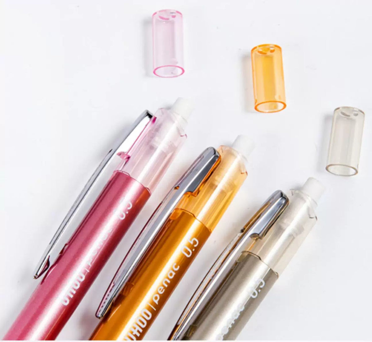Penac UHOO SPP602 0.5mm Mechanical Pencil with Eraser & 12 HB Leads