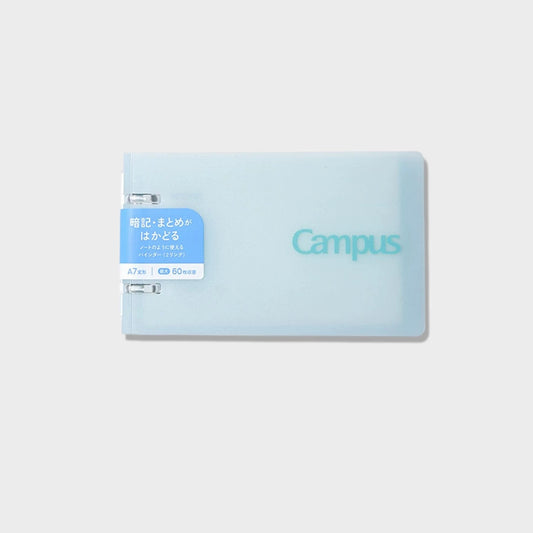 KOKUYO A7 Two-Hole Mini Loose-Leaf Notebook, 40 Pages Mint Green