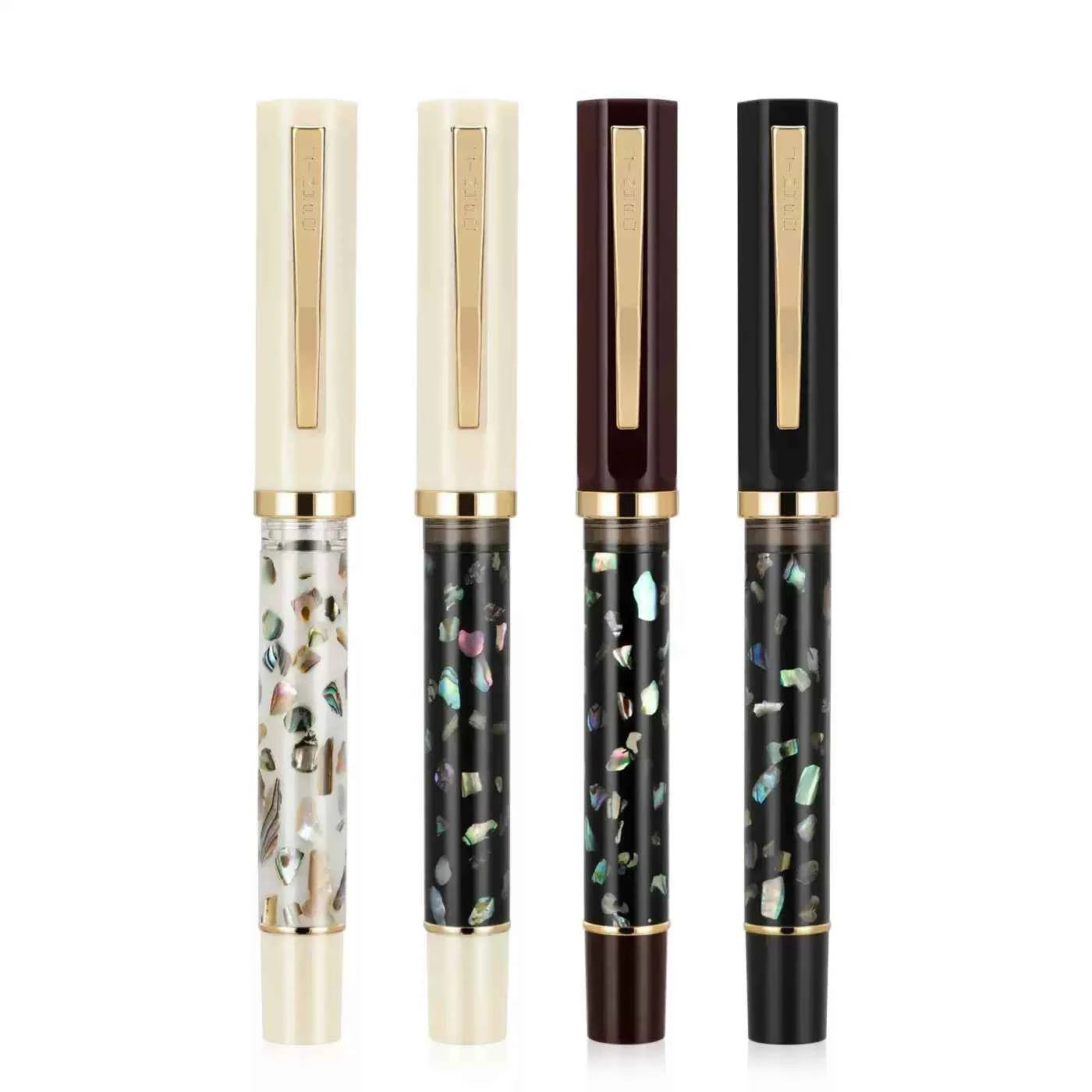 Jinhao 58 Fountain Pen, Iridium Nib with Shell Carving