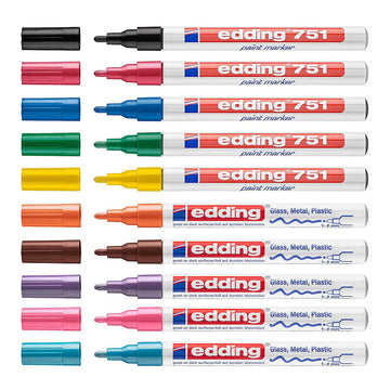 Edding 751 lakový popisovač 1-2mm kulaté hroty