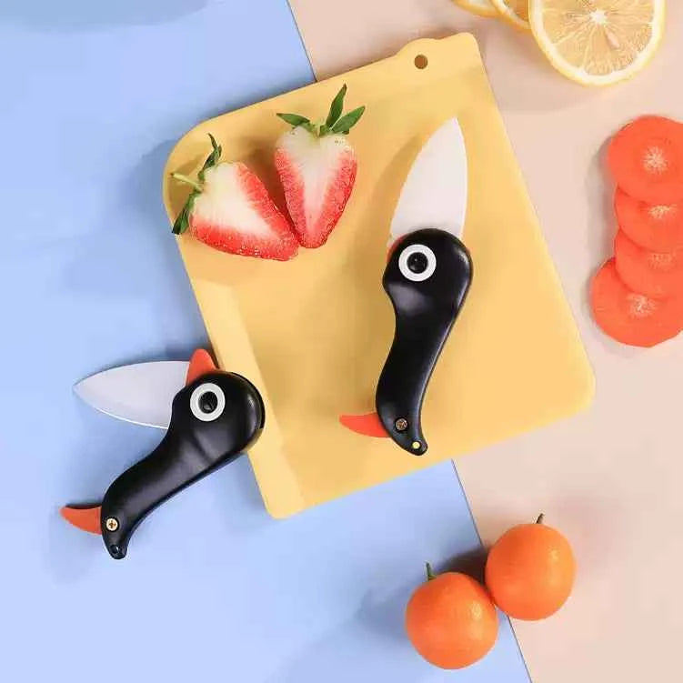 TAIDAMI Japanese Ceramic Penguin Folding Knife