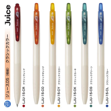 Sada gelových per PILOT Juice 10th Anniversary Retro Fruit Smoothie, limitovaná edice, 0,5 mm, 6 barev