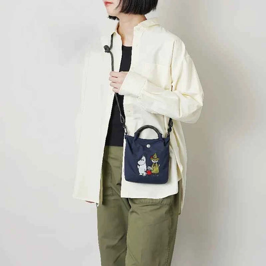 Moomin Japanese Cartoon Embroidered Handbag