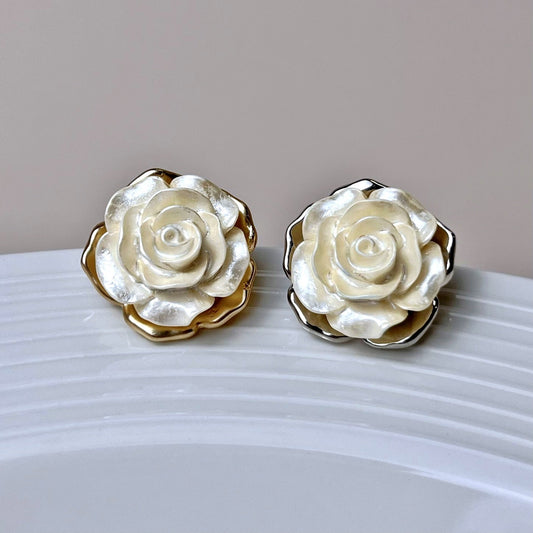 18/23MM Vintage Rose Coat Metal Decorative Buttons 12pcs