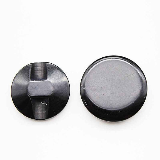 13-20mm Black Round Hidden Hole Resin Buttons 100pcs