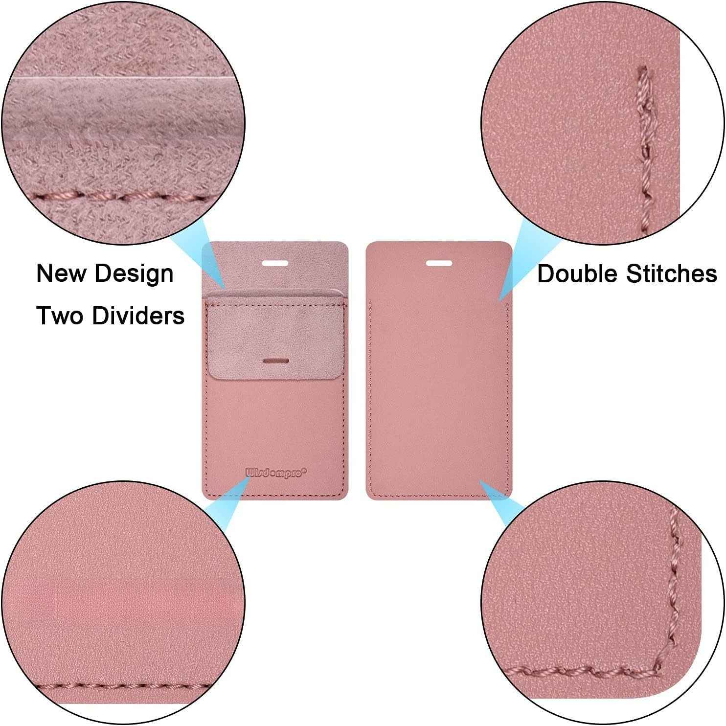 3 Pack PU Leather Heavy Duty Pen Holder Pouch Pocket Protector