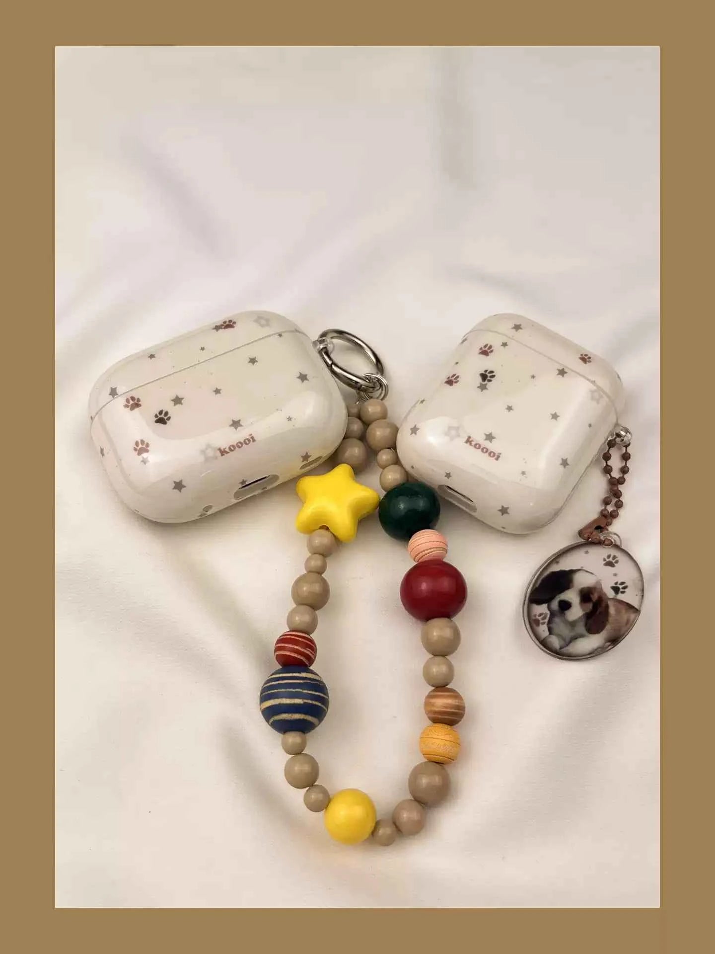 Star & Puppy Paw Print AirPods Case