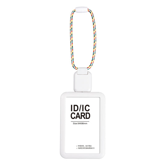 Badge Holder with Short Retractable Lanyard – 2 Pack | Horizontal & Vertical | Fits 86×54mm Cards