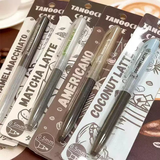 TANOOCI TBX-105 Gelpen med kaffeduft 0,5 MM 4-pak